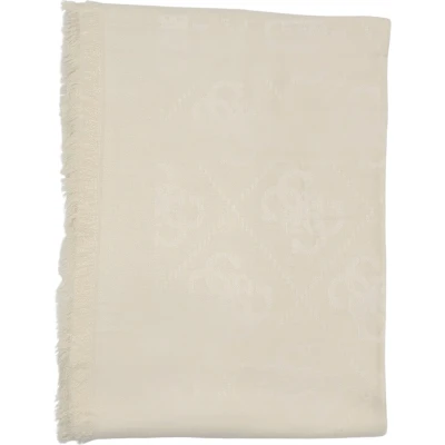 Afbeelding van Guess Eliette logo Kefiah Halsdoek, Dames, Maat: One Size, Dove