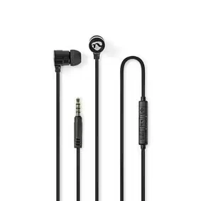 Afbeelding van Wired Headphones 1.2m Flat Cable in Ear Built Microphone Nedis