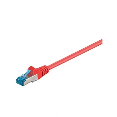 Afbeelding van S/FTP CAT6a 10 Gigabit netwerkkabel / rood LSZH 20 meter