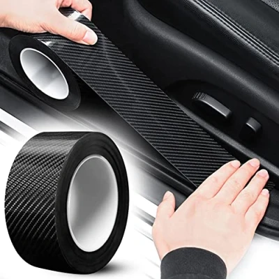 Afbeelding van Instaplijsten Beschermers Strips, Anti Scratch Bumper Protector Film, 5D Koolstofvezel Auto Guard Sticker met Sterke Lijm voor Alle SUV Truck (5CM* 5M)