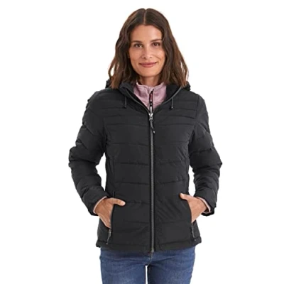 Afbeelding van killtec dames Donsjack met afritsbare capuchon Skane WMN Quilted JCKT A, black, 38, 35615 000