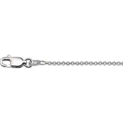 Afbeelding van Zilveren Ketting Anker Geslepen 1,1 mm x 41 45 cm lang