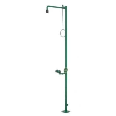 Afbeelding van Nood /oogdouche 2Vaste Sproeikoppen Schroefdraad 1 1/4 Binnen Messing