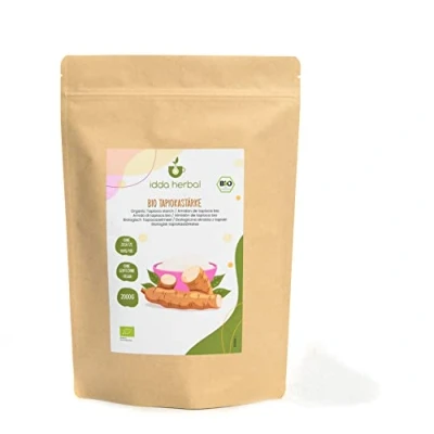 Afbeelding van Biologisch tapiocazetmeel, tapiocapoeder om te bakken, indikken en binden, uit gecontroleerde biologische teelt, glutenvrij, lactosevrij, gemalen tapioca, laboratorium getest, vegan (2 KG)