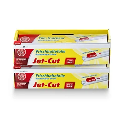 Afbeelding van Jet Cut Economique op maat te snijden vershoudfolie, 30 cm x 140 m, transparant, set van 2 stuks
