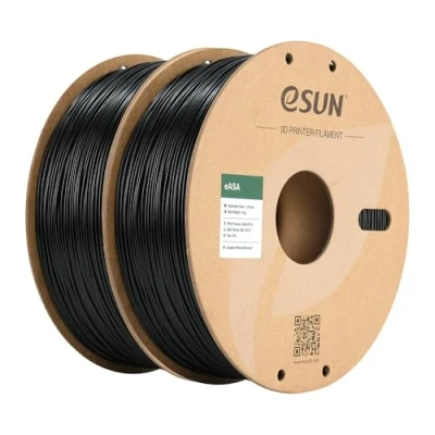 Afbeelding van eSUN ASA filament 1.75mm, weerbestendig 3D printer voor functionele onderdelen buiten, 1KG spoel print printers (Zwart 2KG, 2KG)