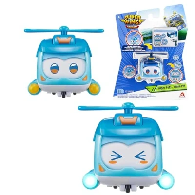 Afbeelding van Super Wings Pet Shine, fonkelend lichteffect, speelgoed voor jongens en meisjes van 3 tot 8 jaar, meerkleurig, 5 cm