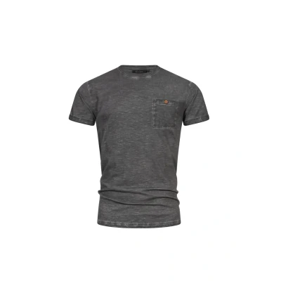 Afbeelding van Indicode Jeans Kilmon Tshirt basic, Heren, Maat: Small, Dk grey