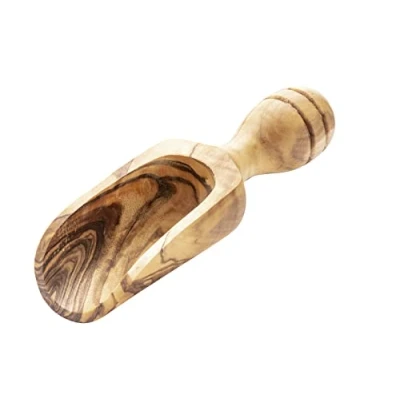 Afbeelding van APS Schep Olive Lengte: 13,5 cm olijfhout (elk deel is een unicum. Kleur en nerf kan afwijken.)