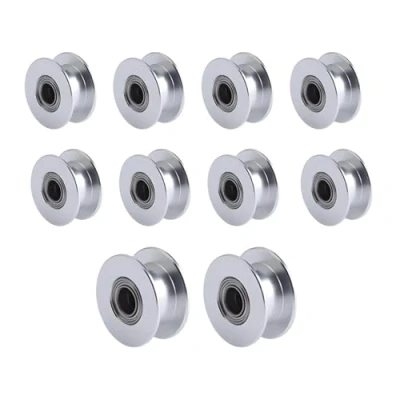 Afbeelding van Super Print GT2 Idler Pulley tandriemschijf 20 Toothless Tandloos Bore 5mm for 3D Printer 6mm Width Timing Belt. (10pcs)