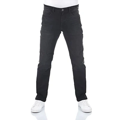 Afbeelding van riverso RIVChris Herenjeans, rechte pasvorm, katoen, denim, stretch, zwart, blauw, grijs, W29, W30, W31, W32, W33, W34, W36 W38, Grey Denim (23000), 30W x 32L