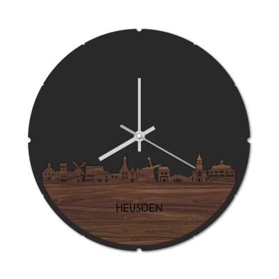 Afbeelding van Skyline Klok Rond Heusden Noten