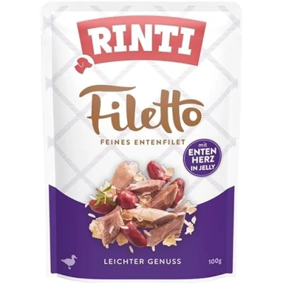Afbeelding van Voordeelpakket Rinti Filetto Zakjes in Gelei 48 x 100 g Eend met Eendenhart