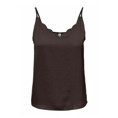 Afbeelding van ONLY Onldebbie Singlet Top, Dames, Maat: 34, Chocolate torte