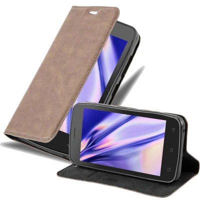 Afbeelding van Cadorabo Hoesje geschikt voor Lenovo A PLUS in KOFFIE BRUIN Beschermhoes met magnetische sluiting, standfunctie en kaartvakje Book Case Cover Etui