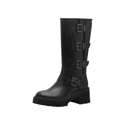 Afbeelding van Tamaris Cowboy/Bikerlaarzen, Dames, Maat: 41, Black Kunststof