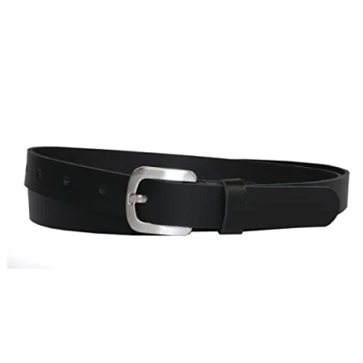 Afbeelding van Vascavi lederen riem, 100% echt leer, jeansriem, heupriem, Made in Germany, 2 cm breed en ca. 0,25 dik.