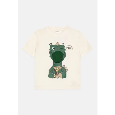 Afbeelding van Name it Nmmbrett Tshirt print voor kinderen, Maat: 86, Cloud dancer