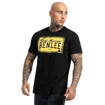 Afbeelding van Benlee Normale Passform Tshirt print, Maat: Medium, Black