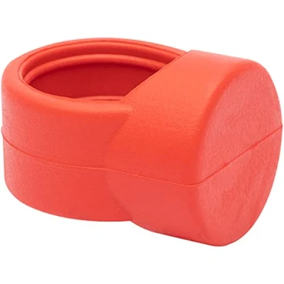 Afbeelding van WAGNER Deurkruk/raam buffer RING set van 4 diameter Ø 18 x 20 mm, fancy muurbuffer, signaal rood, voor alle deuren met deurkrukken om vast te klemmen 15301804