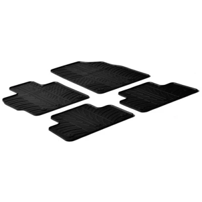 Afbeelding van Gledring Rubbermatten passend voor Mazda CX 7 diesel 2007 (T profiel 4 delig + montageclips)