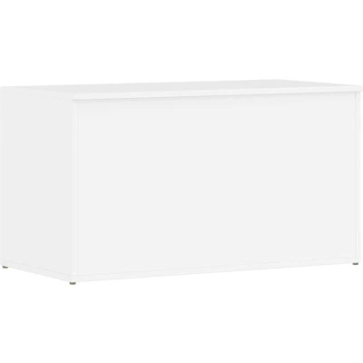 Afbeelding van vidaXL Opbergkist 84x42x46 cm bewerkt hout hoogglans wit