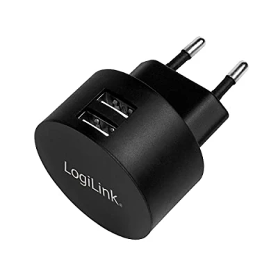 Afbeelding van LogiLink PA0218 USB wall charger 2 aansluitingen