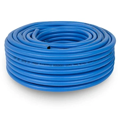 Afbeelding van EBERTH Persluchtslang geweven slang luchtslang in 50 m lengte, compressorslang met 10 mm x 14,5 diameter (binnenx buiten) en 20 bar werkdruk, zonder koppeling, perslucht gereedschap accessoires