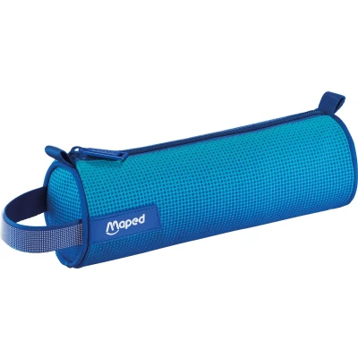 Afbeelding van Maped Kidy Learn Concentration Etui rond met rits Blauw