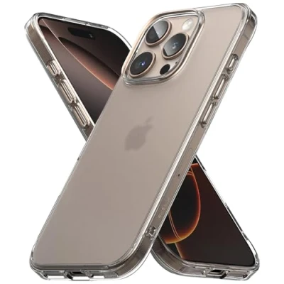 Afbeelding van Ringke Fusion Compatibel met iPhone Pro Max Case, Anti Vingerafdruk Phone Cover Doorschijnend Schokbestendig Bumper Hoesje Matte Clear