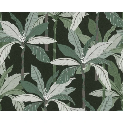 Afbeelding van AS Creation Geo Nordic 37530 3 375303 Groen / Zwart