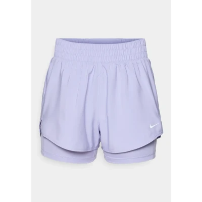Afbeelding van Nike Performance ONE Short Korte broeken, Dames, Maat: Large, Lilac ice/reflective silver