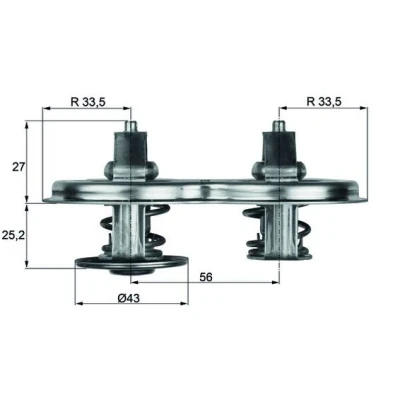 Afbeelding van Mahle Original Thermostaat TX 33 83D