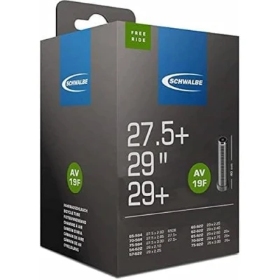Afbeelding van Schwalbe Binnenband AV19F TR4 Freeride Air Plus 27.5 29&quot; / 54/75 584/622 40mm ventiel