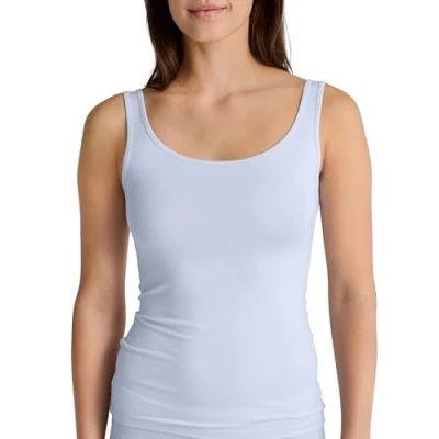 Afbeelding van Calida Natural Comfort Tanktop voor dames, met ronde hals, Harmony Blauw, 32/34 NL