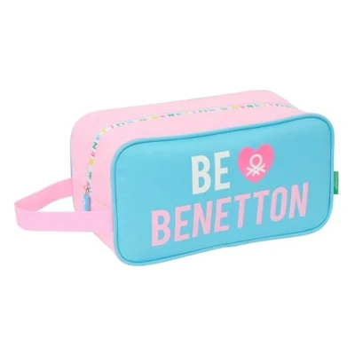 Afbeelding van Reisschoenenrek Benetton Unique Roze Turkoois 29 x 15 14 cm