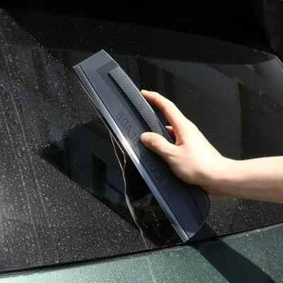 Afbeelding van QWORK® Autowisser, Siliconenwisser, Auto Siliconen Waterwisser voor Auto, Ramen, Spiegels