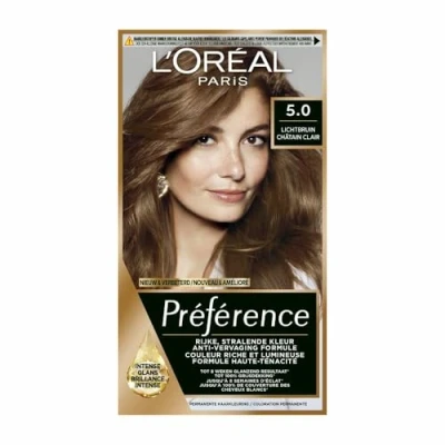 Afbeelding van 3x L&#039;Oréal Préférence Permanente Haarkleuring 5.0 Lichtbruin