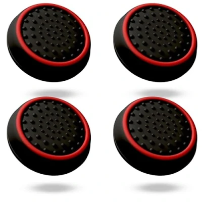 Afbeelding van MatoSan® Grip Aim Assist voor PS5, ook geschikt Xbox One Series Nintendo Switch Pro Playstation 5 Controller Accessoires PS4 PS5 Sticks Joystick Bescherming (4 stukken Red)