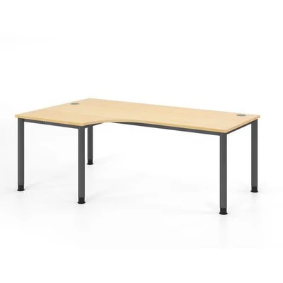 Afbeelding van HILO 82 S Bureau 200 x 120 Tafelhoogte I In hoogte verstelbaar Knoestige Eiken