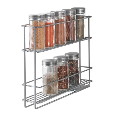 Afbeelding van Metaltex Space Saver Smart Kitchen Uitschuifbaar Kruidenrek 6X28X22 Cm Zilver