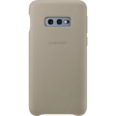 Afbeelding van Samsung Galaxy S10e Leather Cover Grijs
