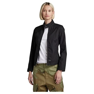 Afbeelding van G STAR RAW Bikerjack voor dames, Zwart (dark Black D387 6484), XS, (Dk XS