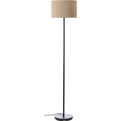 Afbeelding van Brilliant Tony Vloerlamp E27 max 1x25W Ribstof Grijs/Zwart