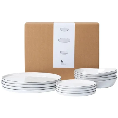 Afbeelding van Broste Copenhagen Nordic Salt serviesset 12 delig