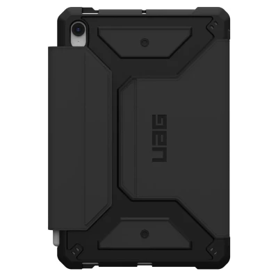 Afbeelding van Samsung Galaxy Tab S9 FE Hoes: UAG Metropolis Bookcase Tablet Shockproof/Valbescherming Zwart Kunststof Hoezen