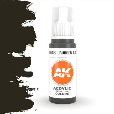 Afbeelding van Rubber Black Acrylic Modelling Colors 17ml AK11027