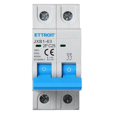 Afbeelding van IXTRIMA Automatische stroomonderbreker, 2P 25A 220V 6kA, Bipolar MCB C25