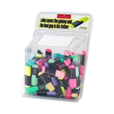 Afbeelding van Tekstmarker Faber Castell TXTLNR mini 100st. ass. neon en pastel in di