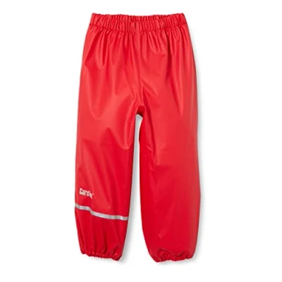 Afbeelding van CareTec Unisex kinderen regenbroek PU W/O fleece regenbroek, rood (402), 116